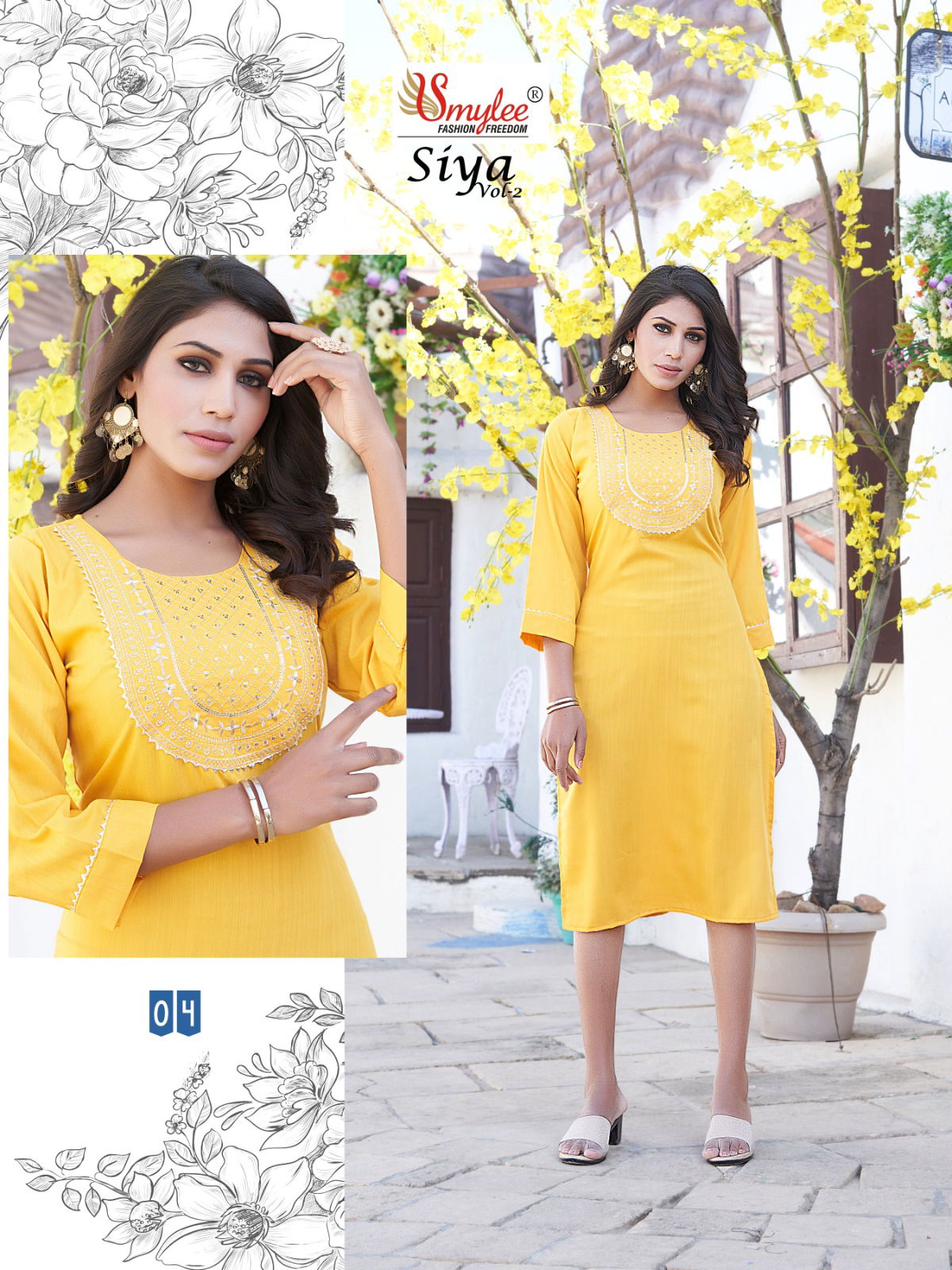 SIYA vol 2 Rung Daily Wear Wholesale Designer Kurtis Catalog